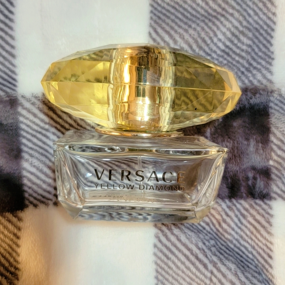 Versace Yellow Diamond Perfume with Gold Accents